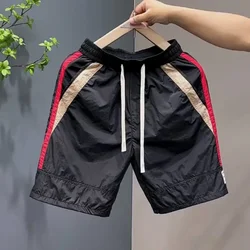 2024 Summer New Men's Shorts Quick-drying Casual Pants Fashionable Color-matching Loose Large Pants Personalized Shorts