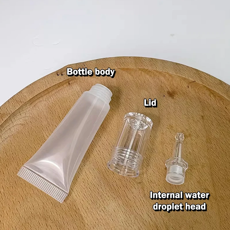 2 Stück 10/15ml Kosmetik-Softtuben Hyaluronsäure-Tropfflasche Leere Flasche Sonnencreme Lotion Flüssige Foundation Nachfüllbare Flasche