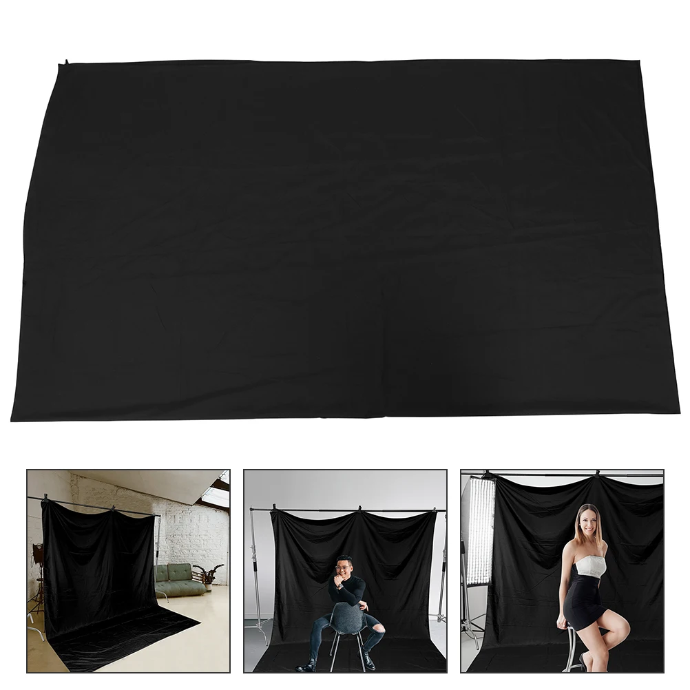 

1Pcs Pure Black Photography Cloth Scene Layout Decor Simple Elegant Portable Multiuse for Family Friends Gatherings Studios