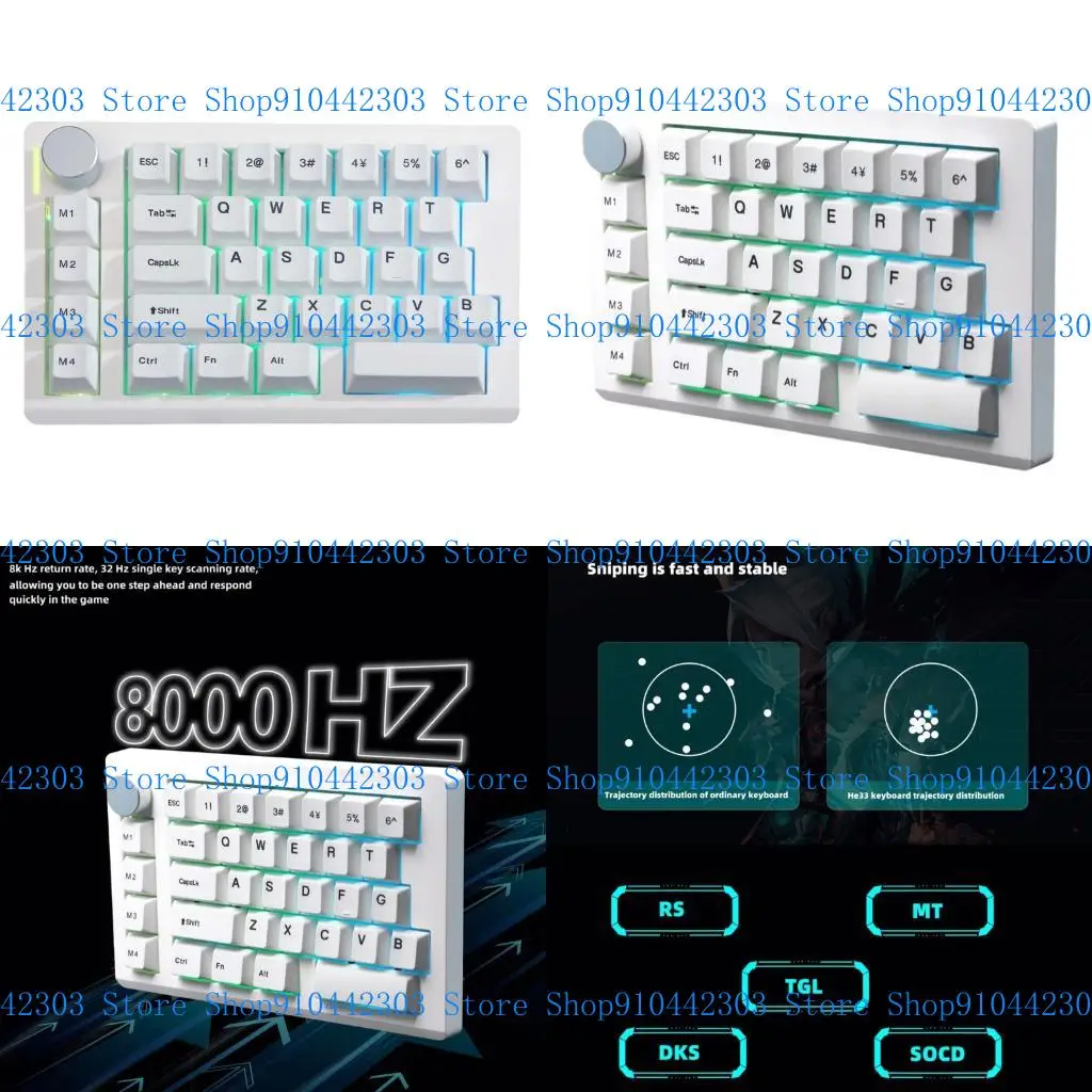 

L4MD Responsive Keyboard 1ms Actuation Lighting Cohesive Portable for Esports