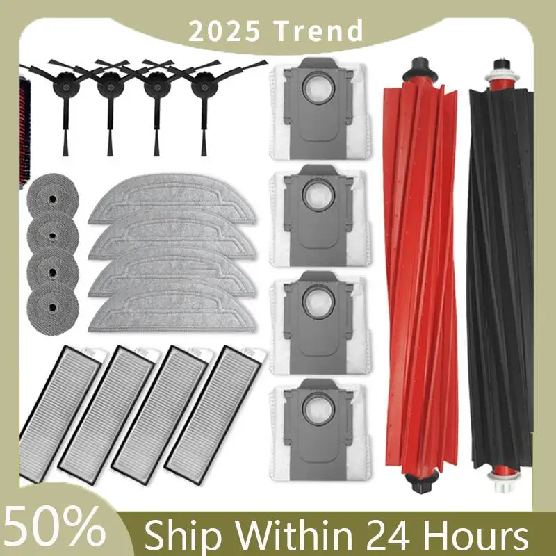 Essential Top For Roborock S8 Max V Ultra G20s Robot Vacuum Cleaner Accessories Mop Choth Vacuum Bags Filter Replaceable Parts