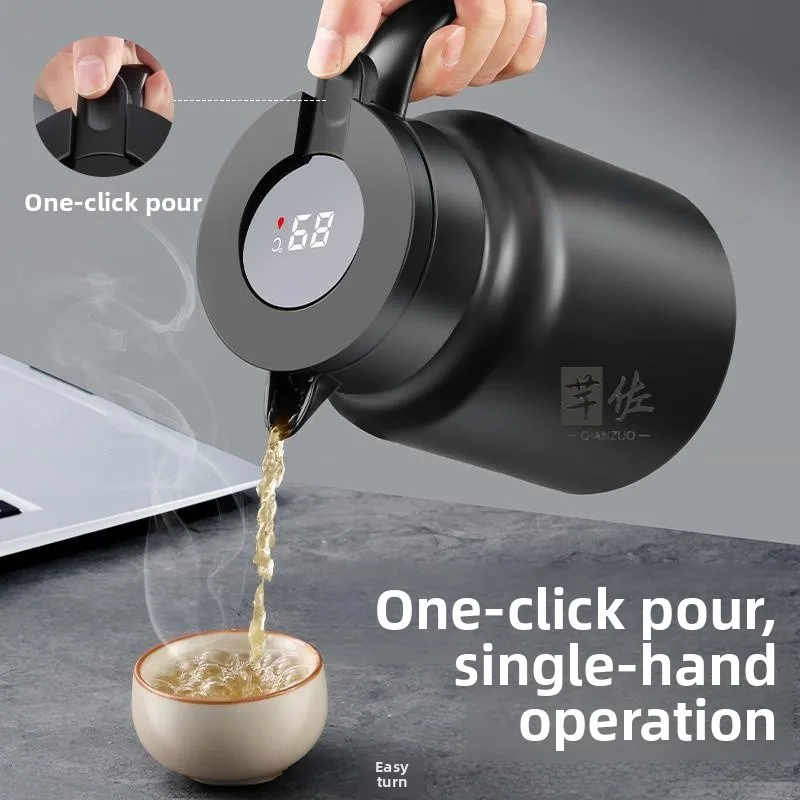 

Термос-чайник из нержавеющей стали, новинка 2025 года, для домашнего использования, с полностью изолированным внутренним баком, для заваривания чая, с функцией сохранения тепла, прочный