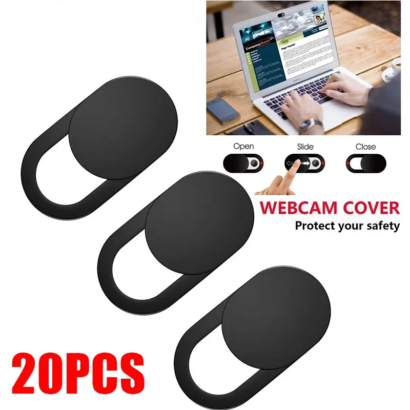 Webcam Cover Shutter Magnet Slider Plastic Camera Cover for IPad Tablet Web Laptop Pc Camera Mobile Phone Lenses Privacy Sticker