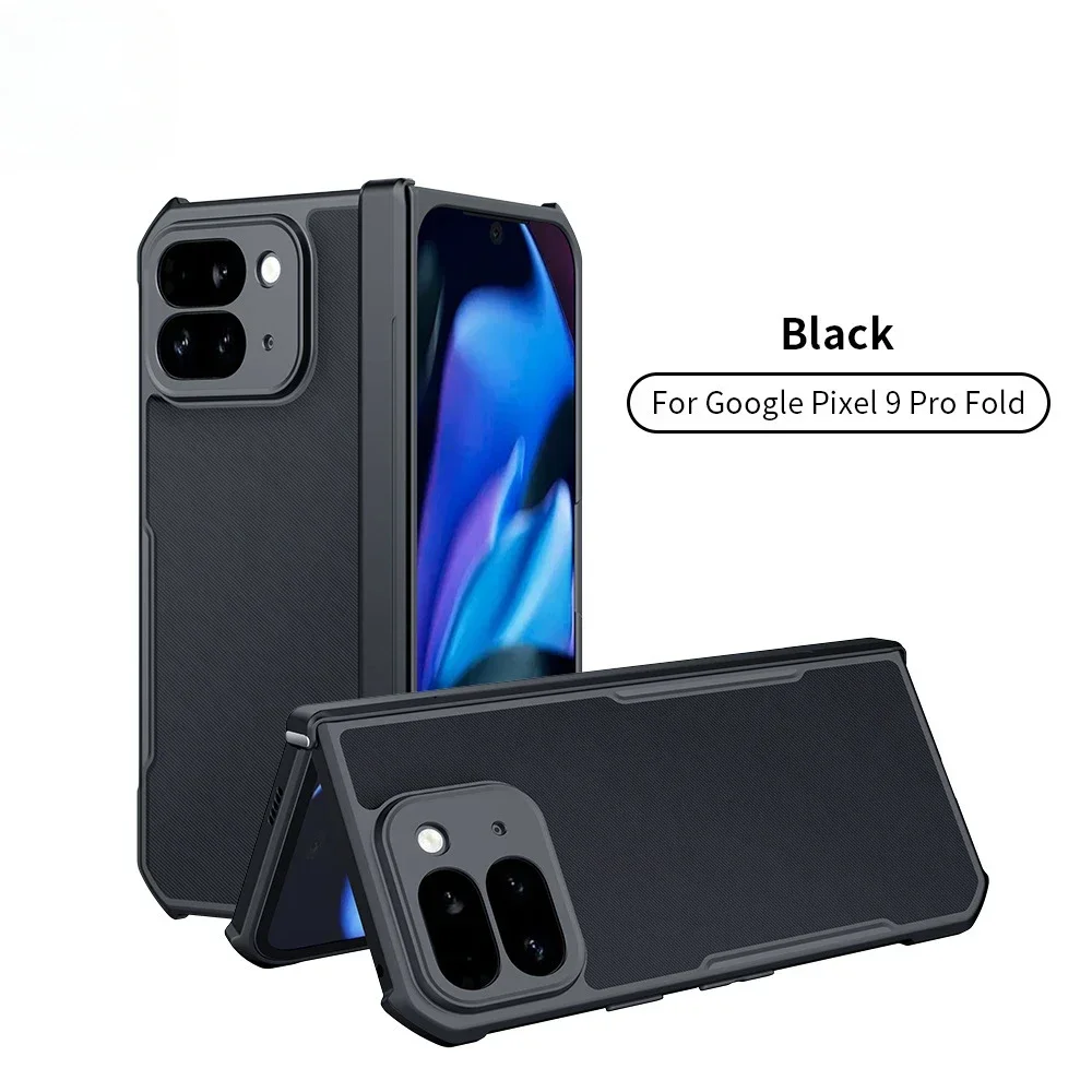 Cases For Google Pixel 9ProFold Phone Case Fold2 Folding Screen All-inclusive Anti-drop Pixel 9Pro Laser pattern Protective Case