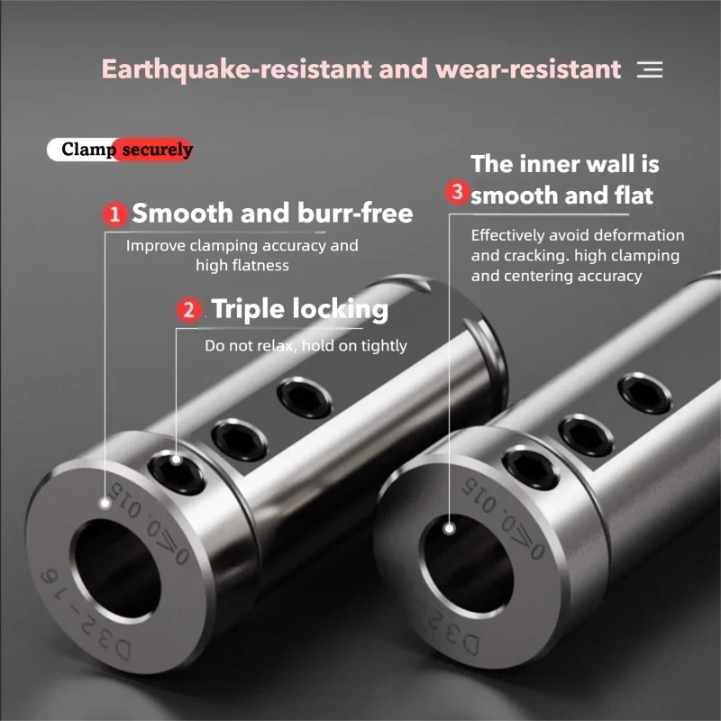 

D20 D25 D32 D40 D50-5/6/7/8/10/12/13/14/16/18/20/25/32/MT1/MT2 MM CNC Lathe Tool Holder Tool Magazine Guide Bushing Taper Shank