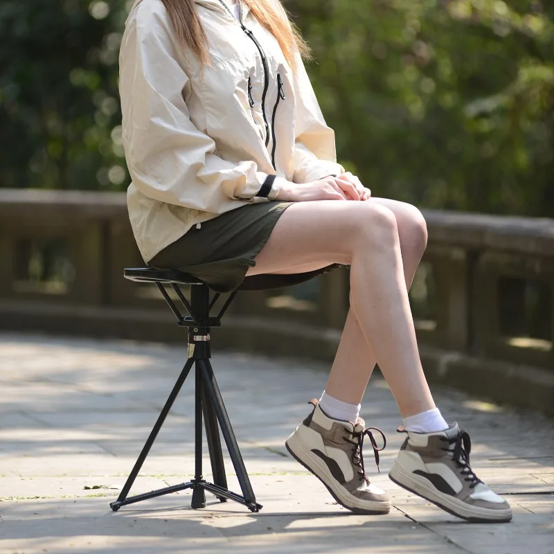 Aluminium Alloy Cane Stool Climbing and Hiking Crutch Taking Walkers for Elderly People Portable Outdoor Foldable Crutch Chairs