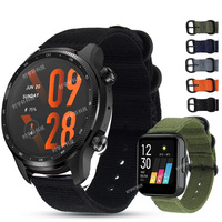 For Ticwatch Pro 3 ultra GPS/Pro 2021 GTX GTW S2 E2 band 22mm 20mm Nylon watch Strap For Ticwatch GTH 2 E E3 Watchband Bracelet