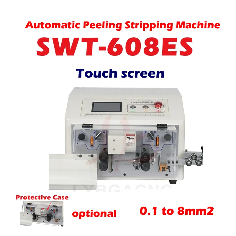 SWT508E Update 608E 4 Wheels Peeling Cutting Machine for Computer Automatic Wire Strip Stripping Machine 0.1 To 8mm2 AWG28-AWG8