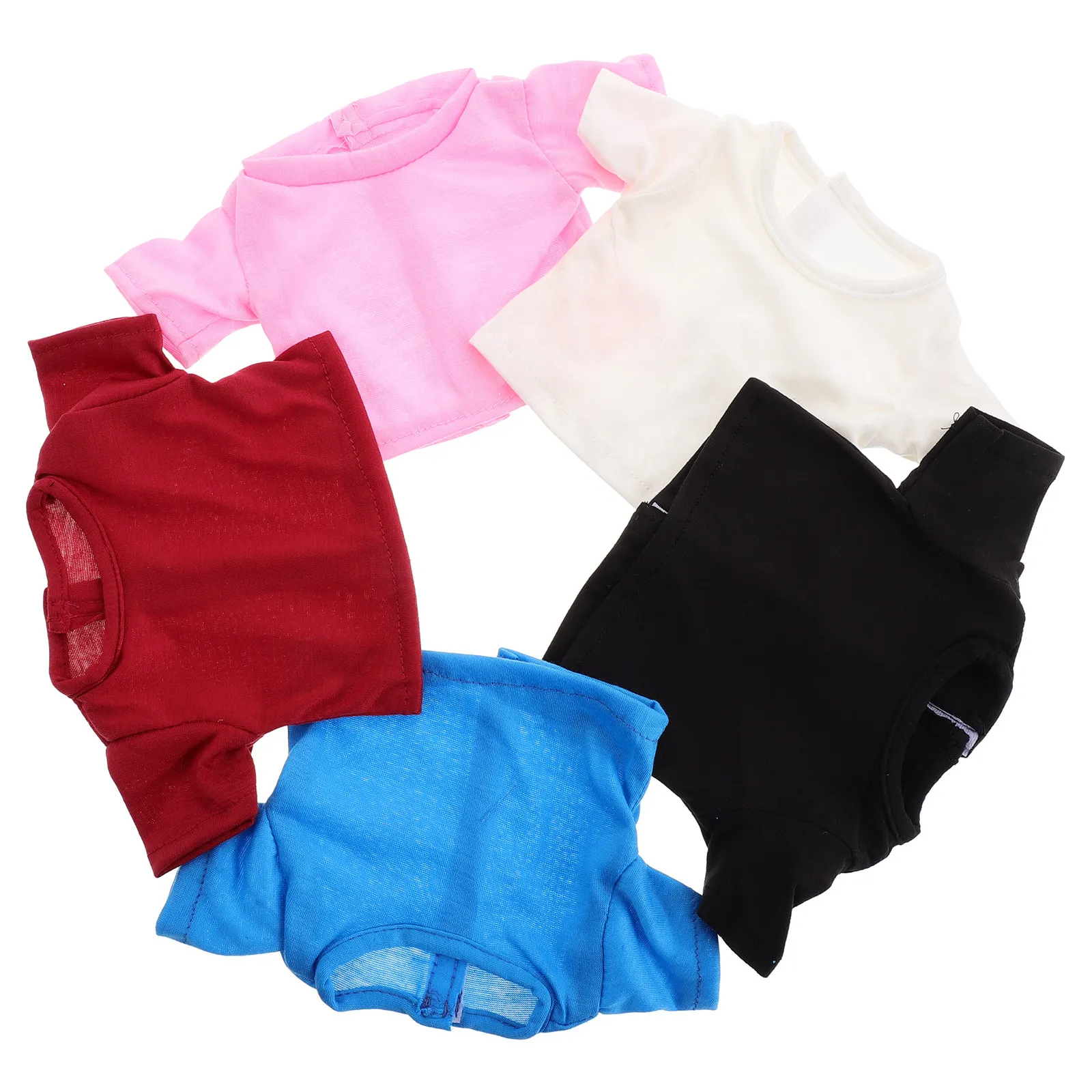 18 Inch T-Shirts for Kids – Soft Comfortable Cotton Blend, Stylish Simple Design, Mix & Match Colors