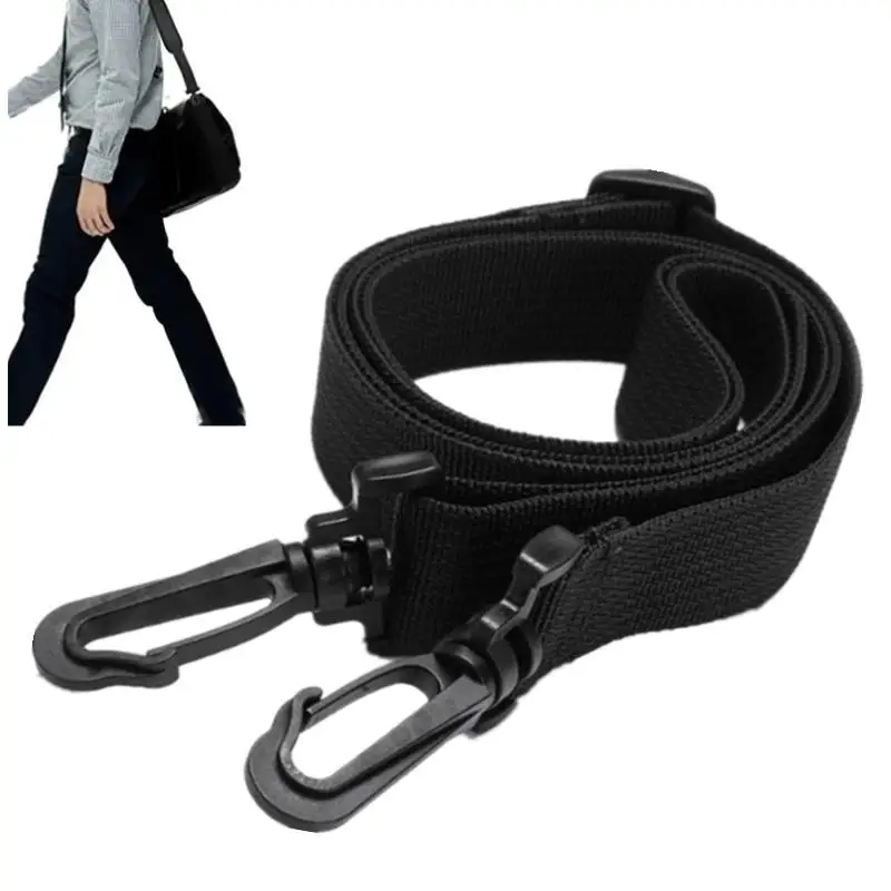Black Long Straps Bag Accessories Adjustable Belts Replacement Shoulder Backpack Detachable Band Chronically Frequent Use Safety