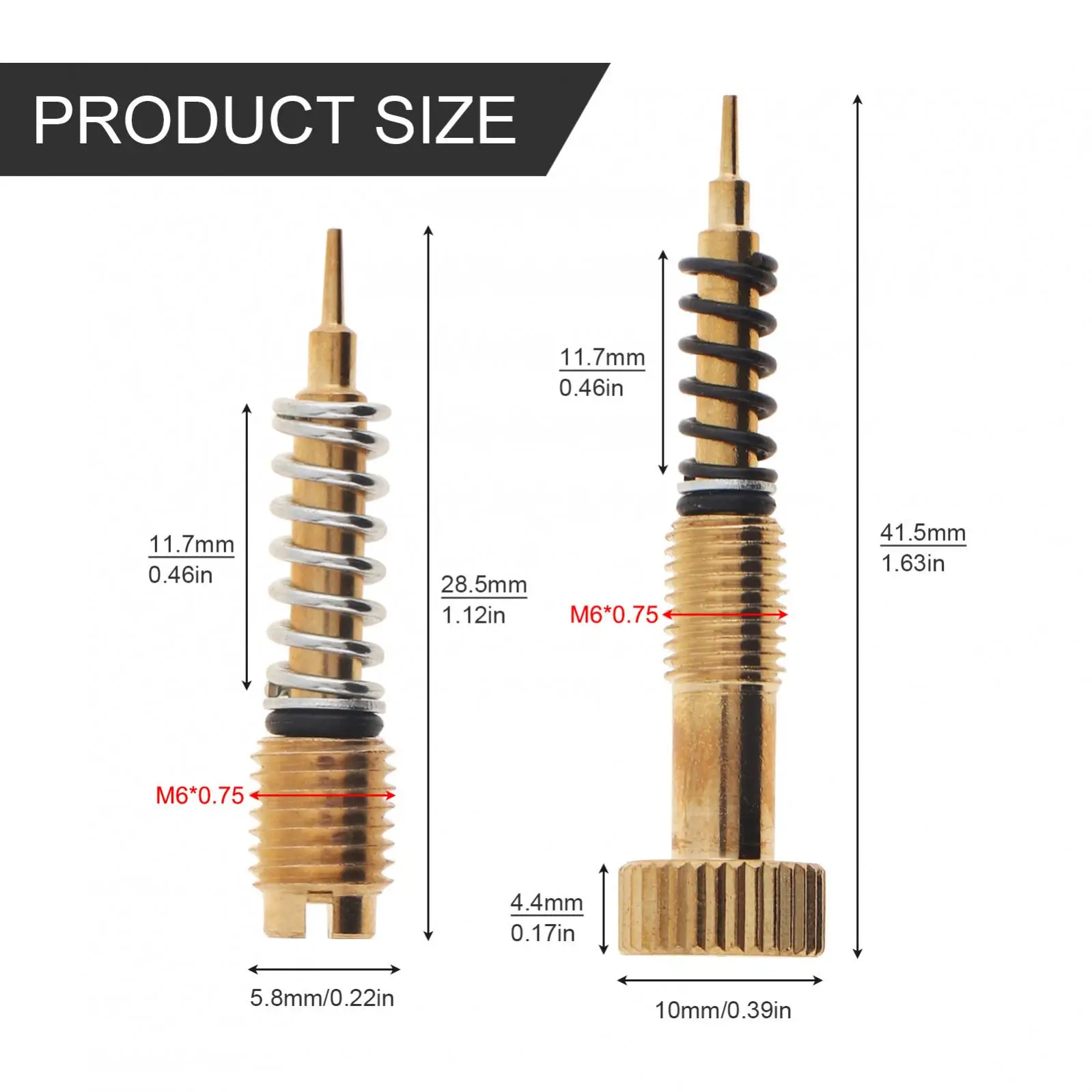 Motorcycle Carburetor Air Adjusting Screw Idle Mixture Fuel Ratio Screw Fit for CV40 CVK34 CVK36 CVK40 Motorcycle Part