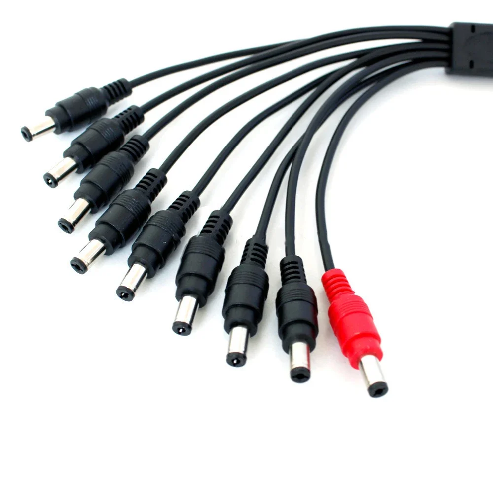 

ESCAM 1–9 кабель-разветвитель питания постоянного тока, вилки DVR для системы камер видеонаблюдения, аксессуары для видеонаблюдения