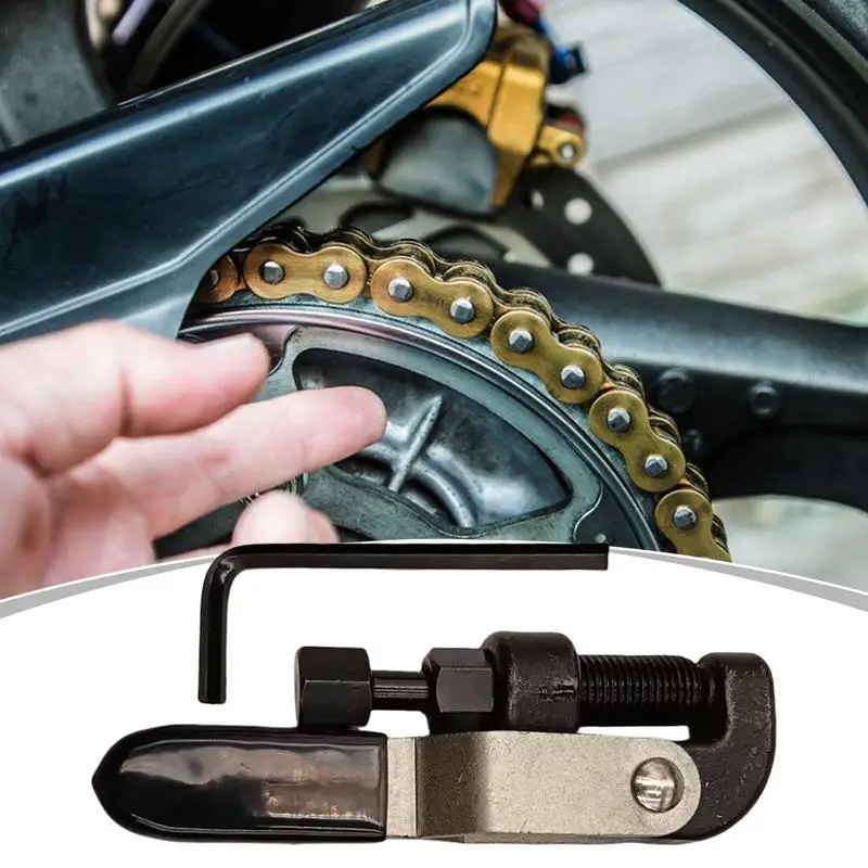 Chain Breaker Tool Bike Chain Breaker Portable Bike Maintenance Supplies For Mountain Road Racing Automotive Motorcycles