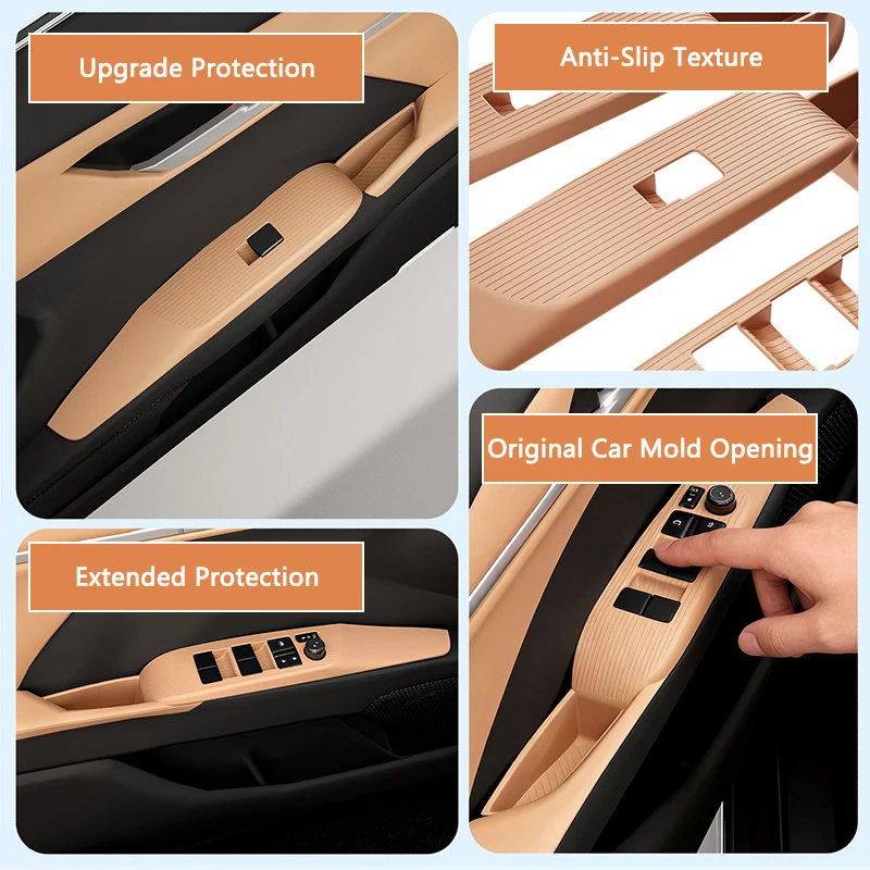 

Противоскользящая силиконовая накладка на панель управления стеклоподъемниками для Toyota Camry 2025+ (аксессуары для интерьера)