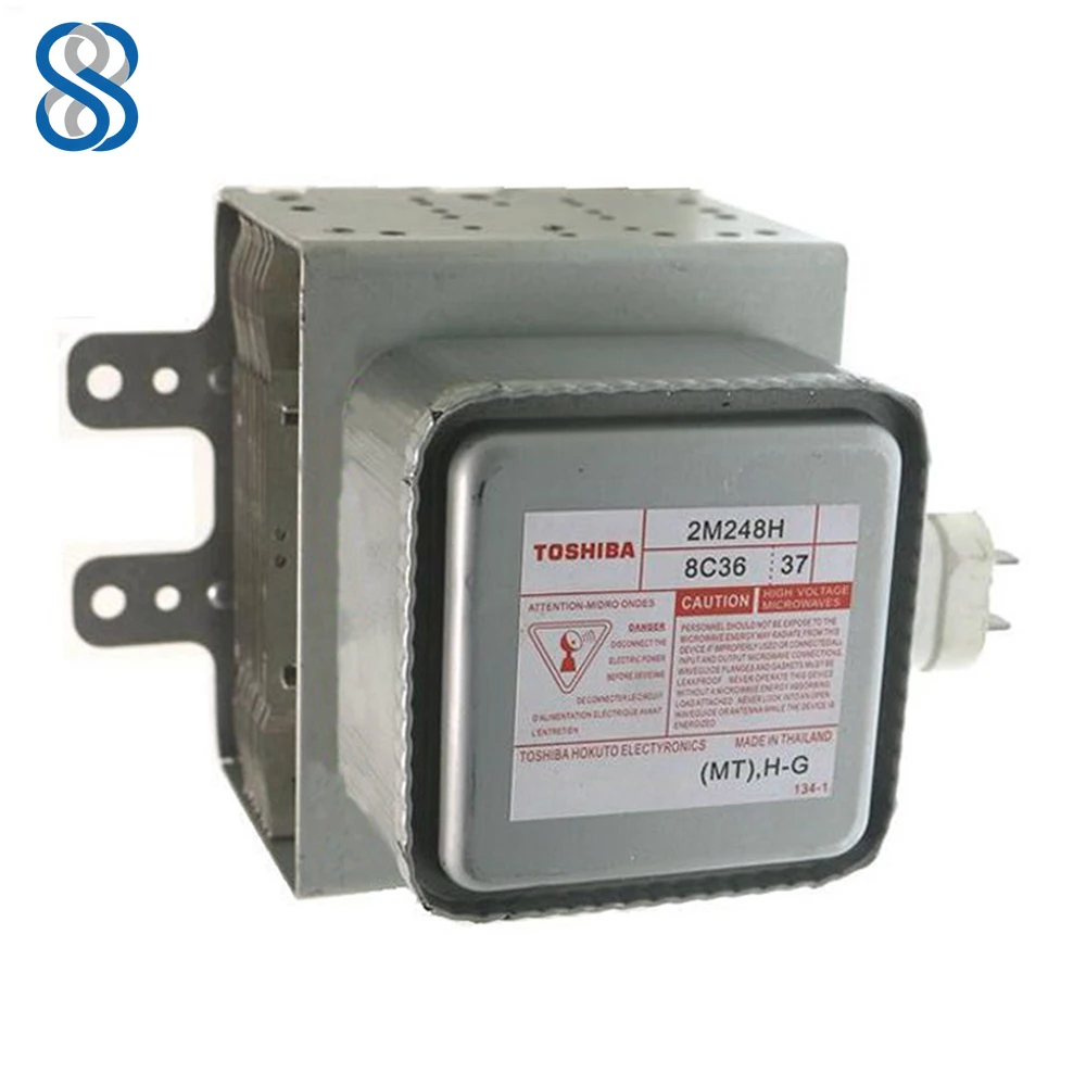 

2M248H Новый оригинальный магнетрон с воздушным охлаждением мощностью 1000 Вт для микроволновой печи Toshiba