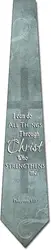 Three Rooker Christian Ties Mens Religious Necktie Philippians 4:13 Tie