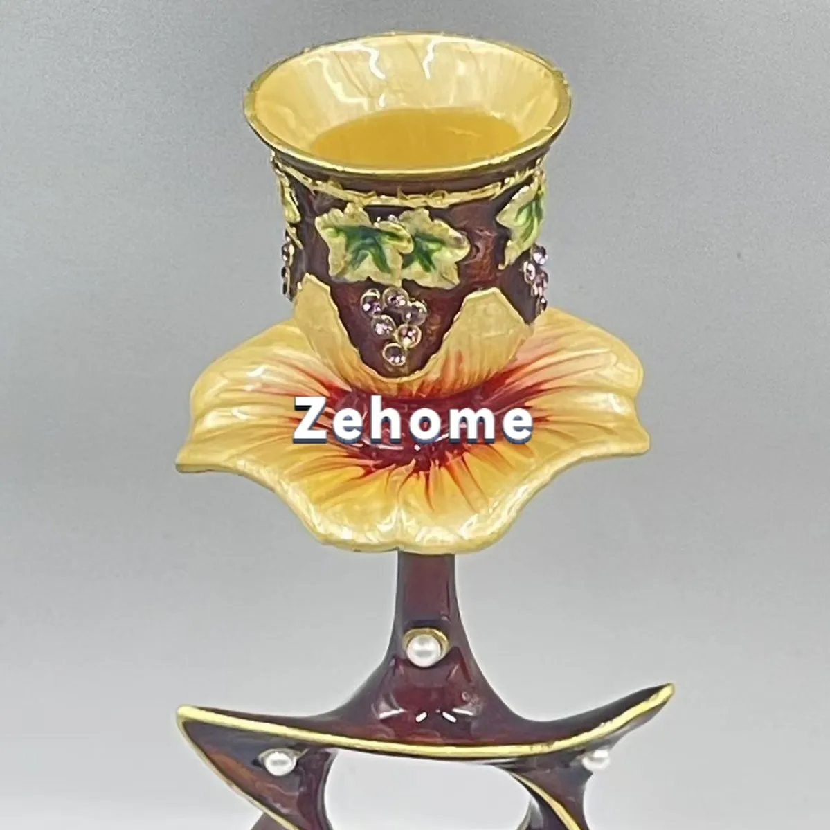 Jewish European-style metal candle holder ornament light luxury retro candle holder candle light dinner ornament small ornament