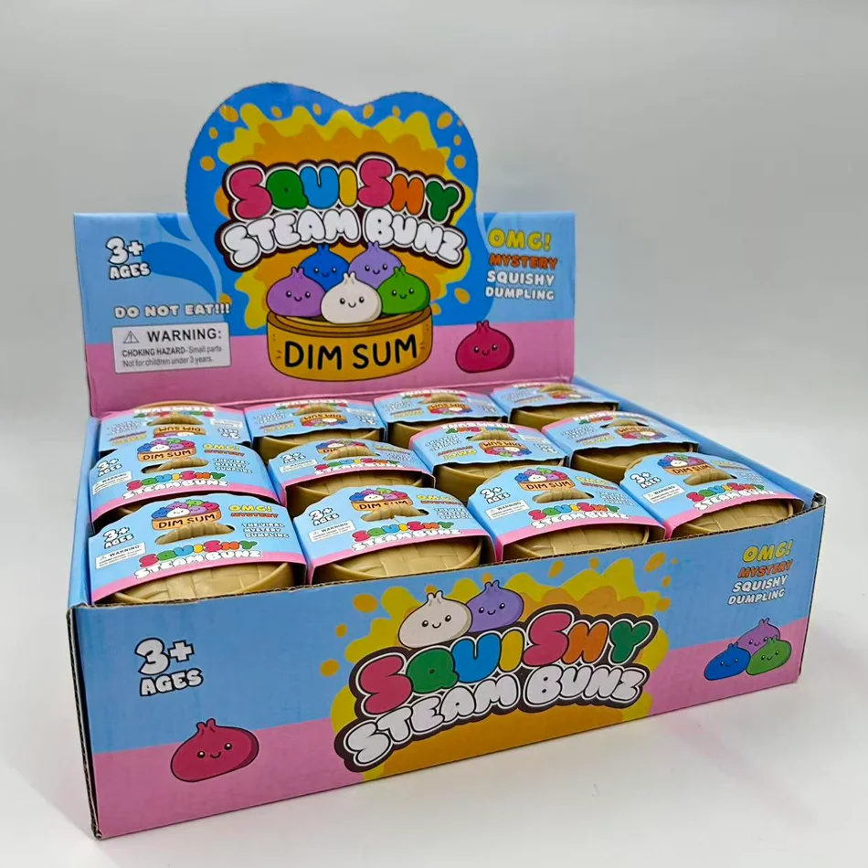 Colorful Dumpling Squishy Toy Stress Relief Sensory Fidget Blind Box