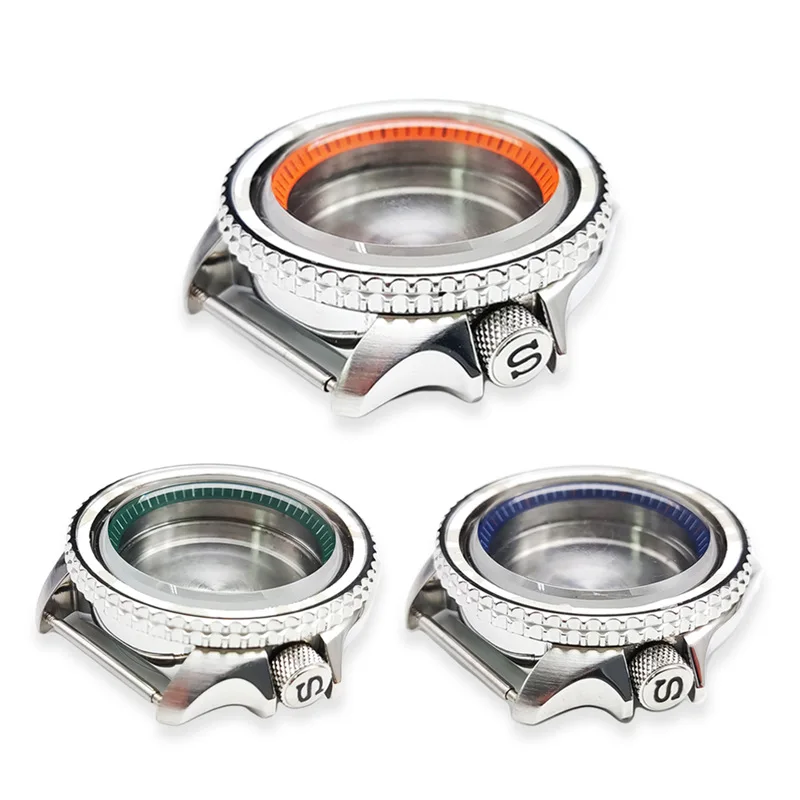 Sk 007 Sostituisci la cassa 42 mm x 13 mm Accessori per la cassa dell'orologio con acciaio 316L e specchio in zaffiro con quadrante da 28,5 mm e NH36/NH36