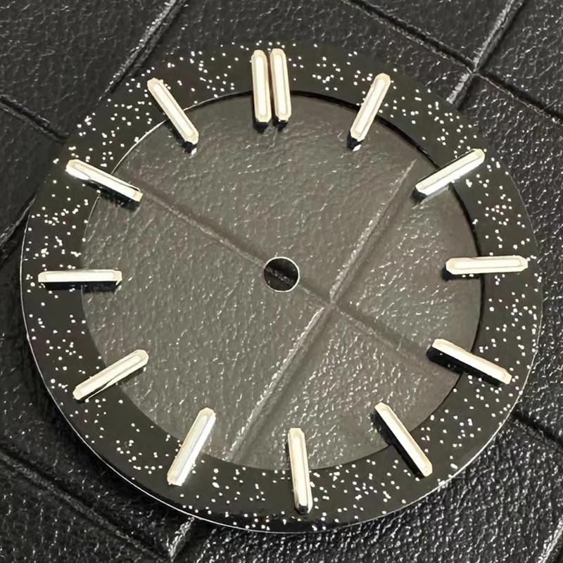 Quadrante dell'orologio da 31,8 mm Pellicola trasparente luminosa verde Cielo stellato adatto al movimento giapponese NH70