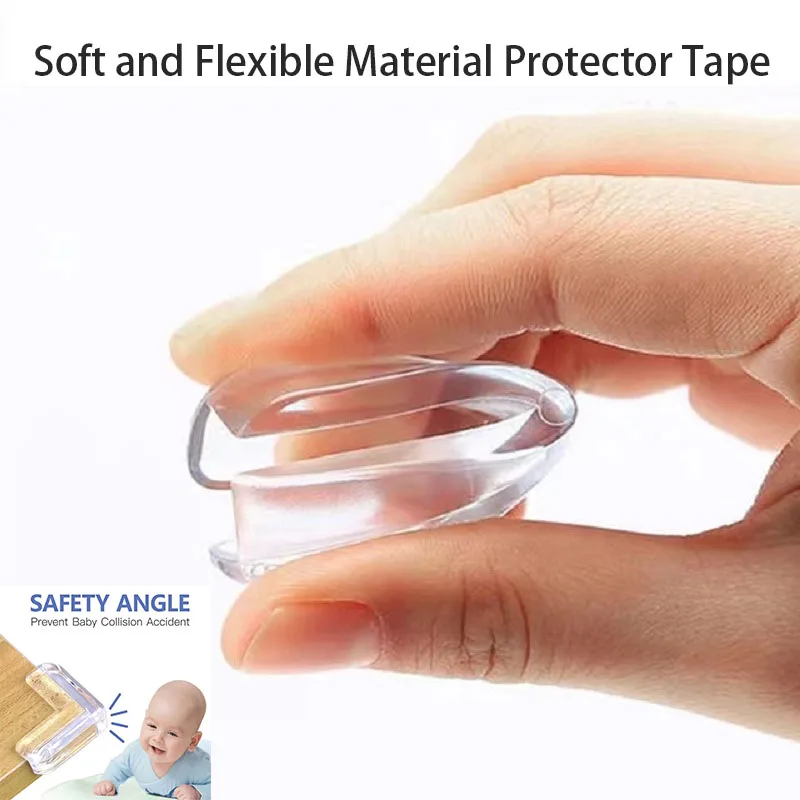 Silicone Table Corner Protector With Tape Bed Furniture Glass Table Baby & Kids Safety Equipment Anti-collision Edge Child Cover