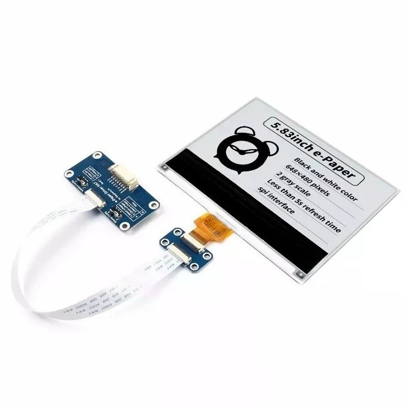 5.83 inch e-Paper electronic ink screen module 648 × 480 pixel SPI communication