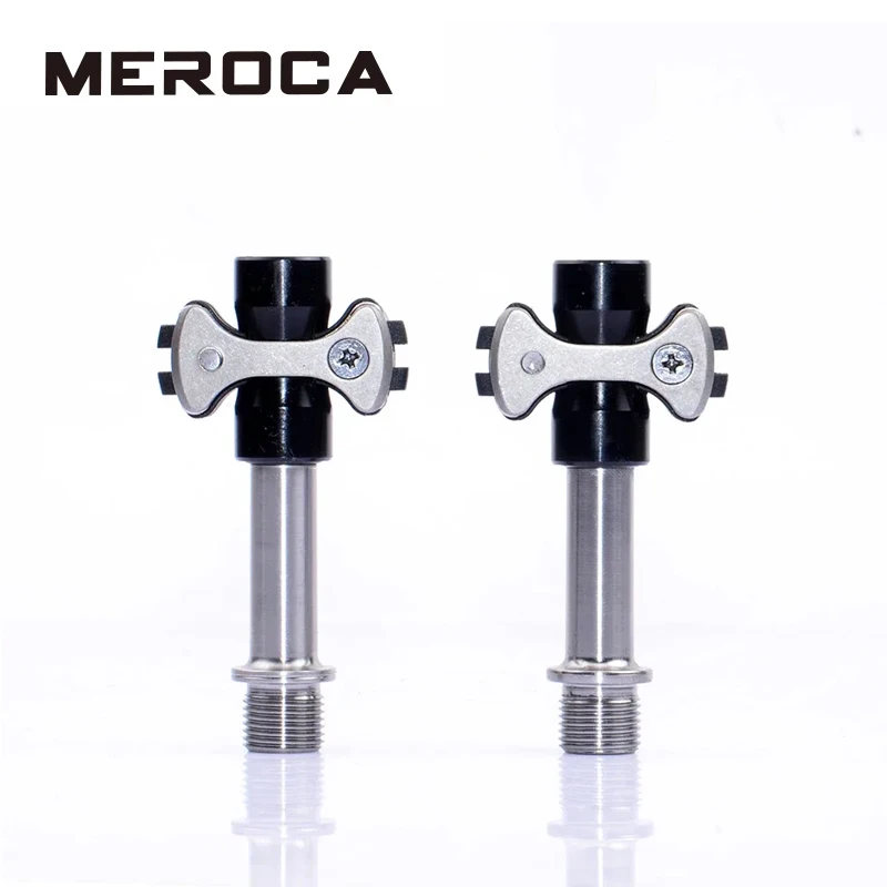 

MEROCA Titanium Alloy Road Racing Pedals: SpeedPlay Auto - Lock, Featuring Lollipop - Style Design