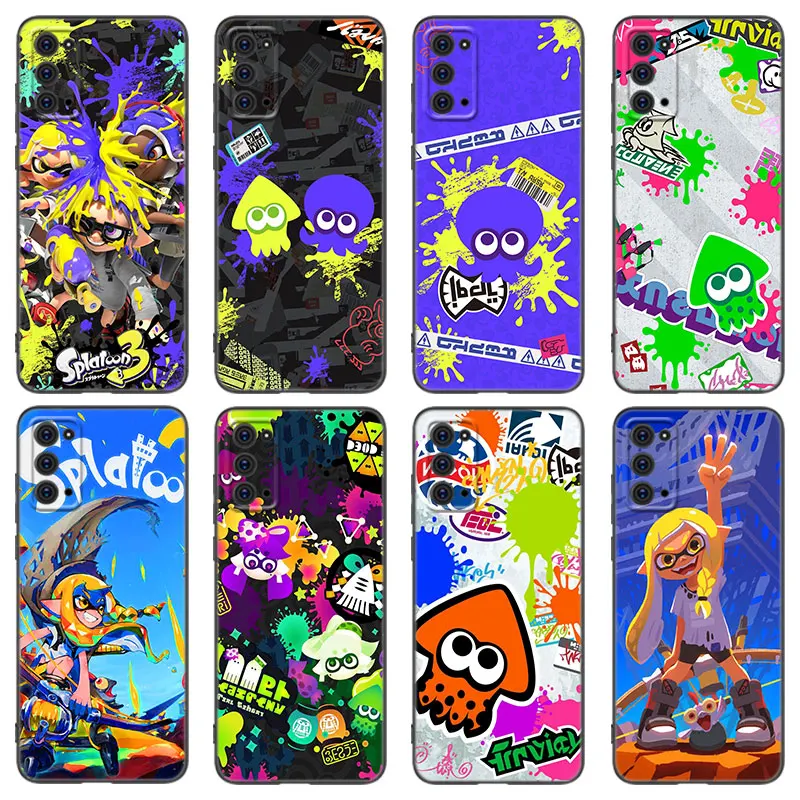 Hot Splatoons Game Phone Case For Samsung Note 8 9 10 Lite 20 Ultra M40 M60 M80 S M14 M32 M33 5G M04 M10 M11 M12 M20 M22 M30 M31