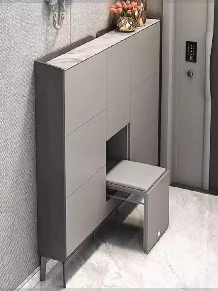 Storage Shelf Large Shoe Cabinets Behind Door Shoe Cabinets Modern Luxury Home Furniture Cabinet Space-saving Cabinet Vertical