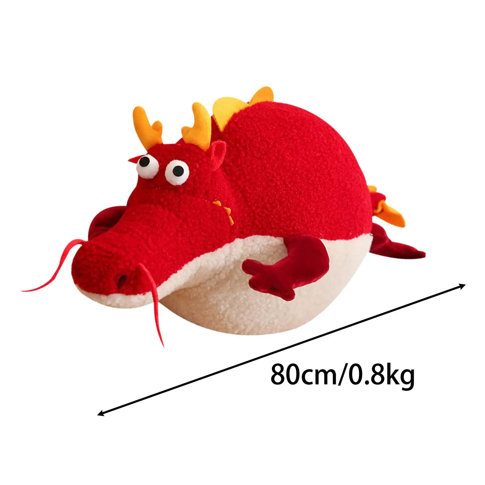 Draak knuffel decoratief schattig knuffeldier pluche pop kussen voor woonkamer thuis slaapkamer feestcadeau voor kinderen