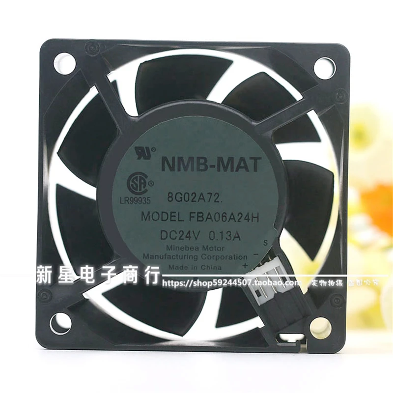 New original FBA06A24H 6CM 6025 24V 0.13A 3-wire speed measurement ultra-quiet chassis power supply elevator inverter fan