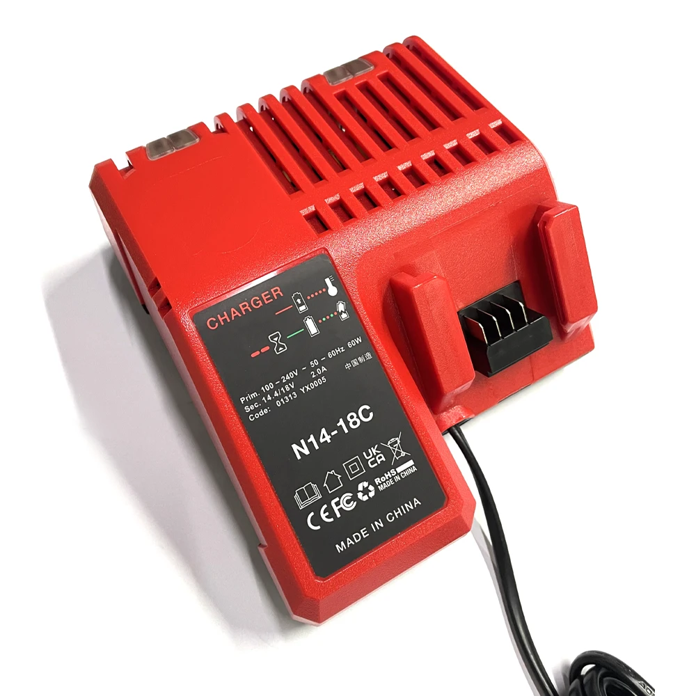 

Многонапряжное зарядное устройство для литий-ионного аккумулятора Milwaukee M18 14,4 В 18 В 48-11-1815 48-11-1820 48-11-1840 48-11-1850 48-11-1828