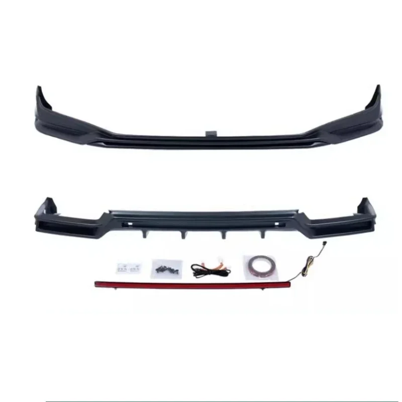 

Unpainted Front Lip Rear Spoiler with Light for Honda Odyssey 2022-2023 Modified Front Shovel Body Kit Car Accessories