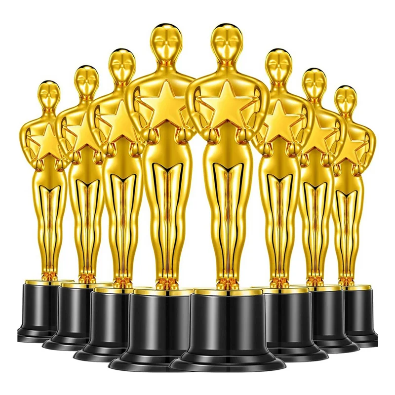 

ABVL-40 Pcs Gold Award Trophies,Mini Trophy Party Favors For Celebrations,Classroom Prizes And Party,Academy Awards Trophy