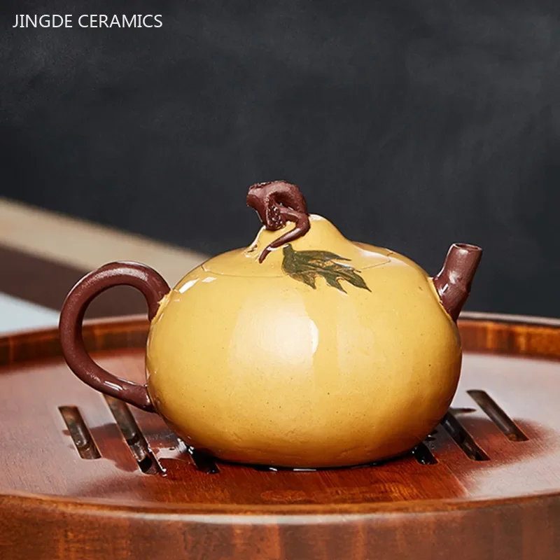 130ml Master Handmade Yixing Purple Clay Tea Pot Chinese Filter Beauty Kettle Zisha Section Mud Tea Set High Quality Tea Infuser