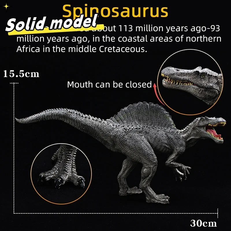 

Simulated Jurassic Dinosaur World Animal Classic Spinosaurus Model Action Doll Children's Gift Puzzle Toy