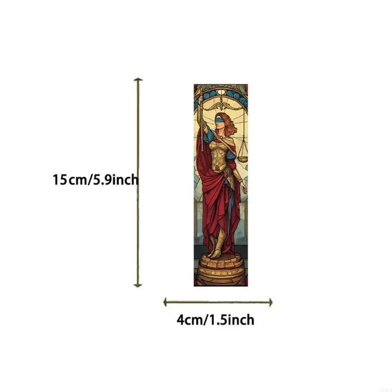 62KA 30pieces Tarot Themeed Paper Lesezeichen 6x1.5inch Lesezeichen Buchseite Teiler für Buchliebhaber Leser -Schriftstellerin