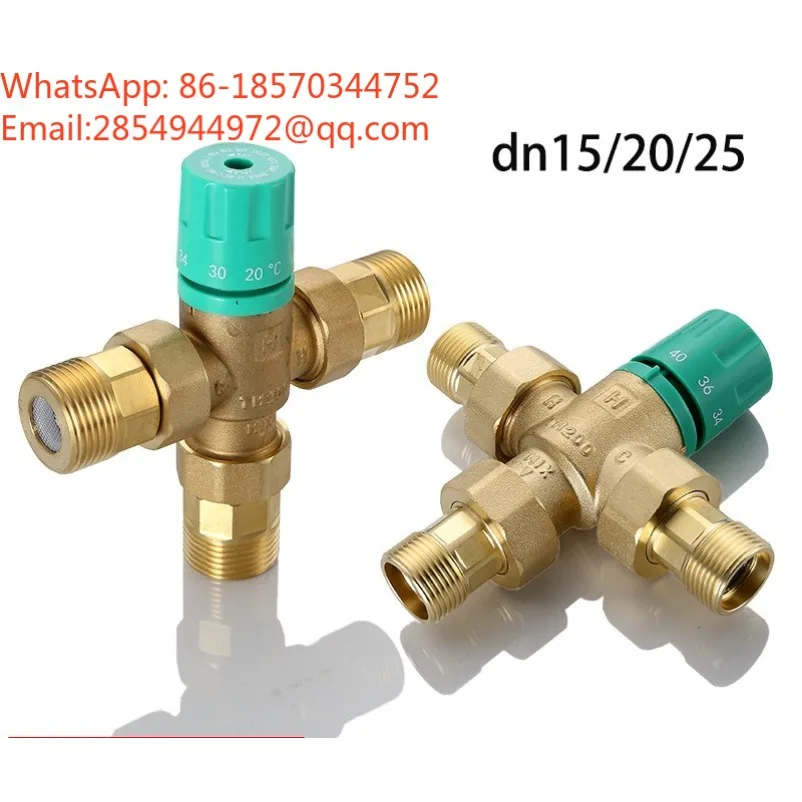 Digital Constant Temperature Mixing Valve 4 Minutes 6 Minutes 1 Inch Large Flow Automatic Connection Temperature Control Valve
