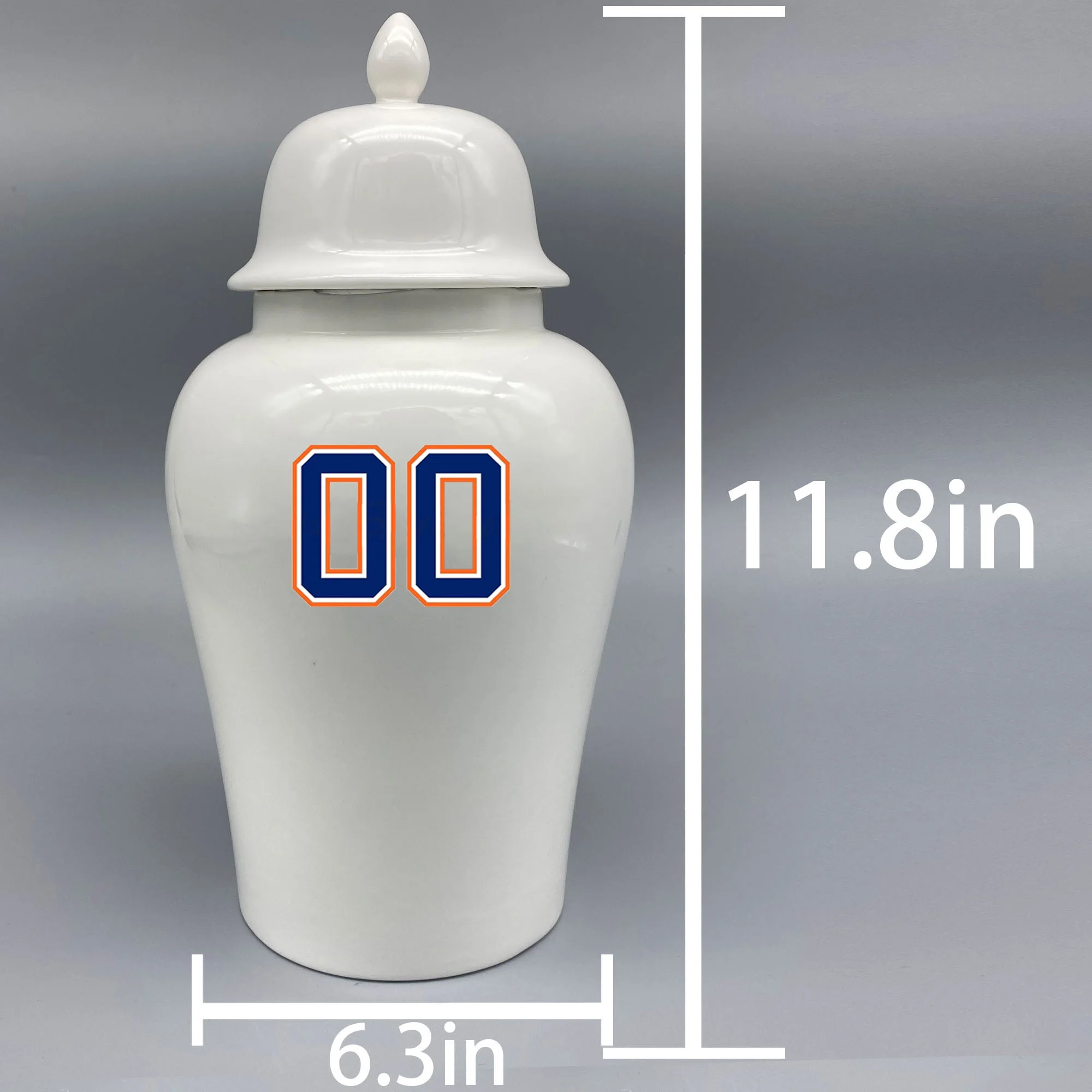 Large Urn for Edmonton Oilers-themed Hockey Urn.Please send me the customize information-name/date and number on the urn