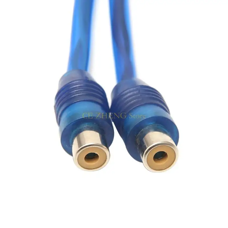 e56b 자동차 mp3 o RCA 1 남성 ~ 2 암컷 y 스플리터 케이블 어댑터 코드