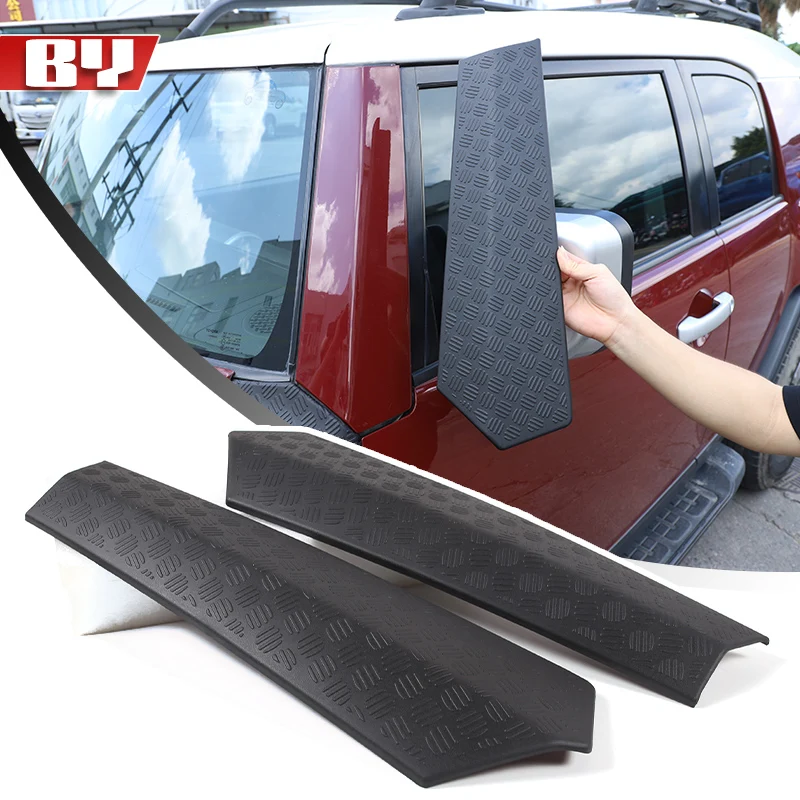 

For Toyota FJ Cruiser 2007-2021 ABS Black Car Exterior Panel Hood Side Decor Rear Side Fender Cover Stickers Auto Accessories