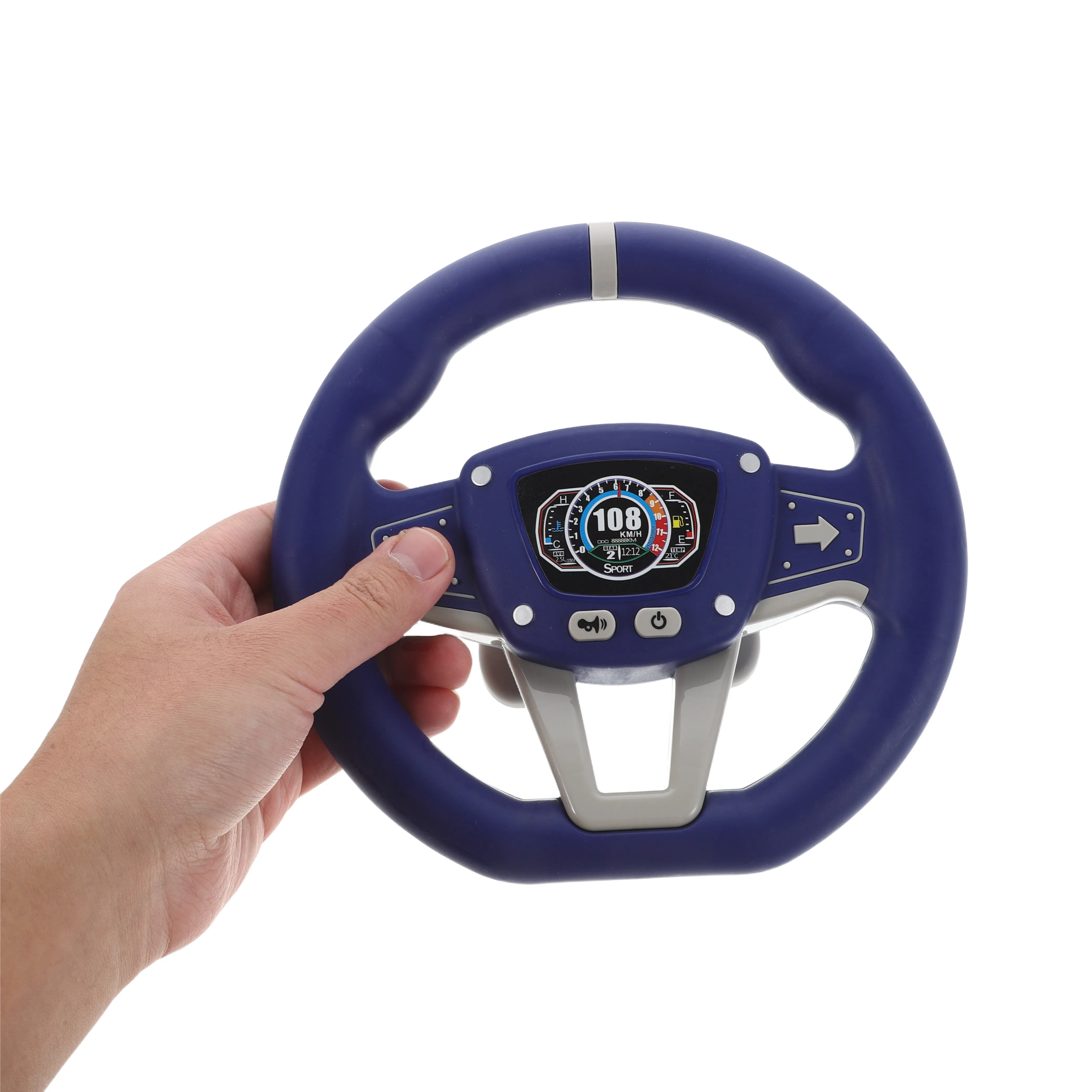 

Simulated Racing Steering Wheel For Kids Interactive Play Steering Wheel With Lights Sounds Baby Driving Simulator Pretend Play