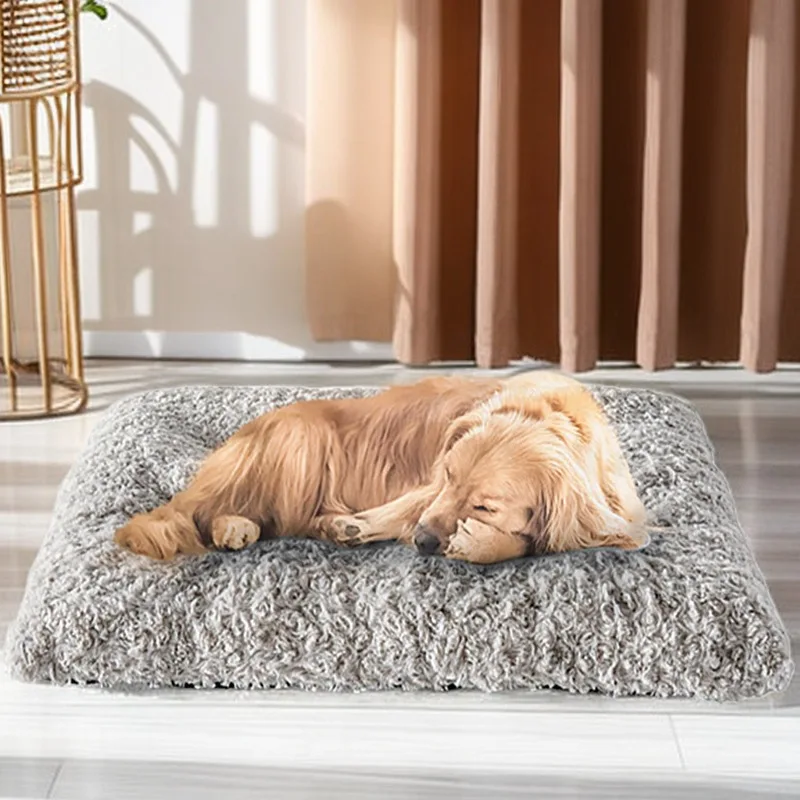 Winter Warm Pet Products Rose Velvet Square Pet Nest Mat Four Seasonal Universal Dog and Cat Nest