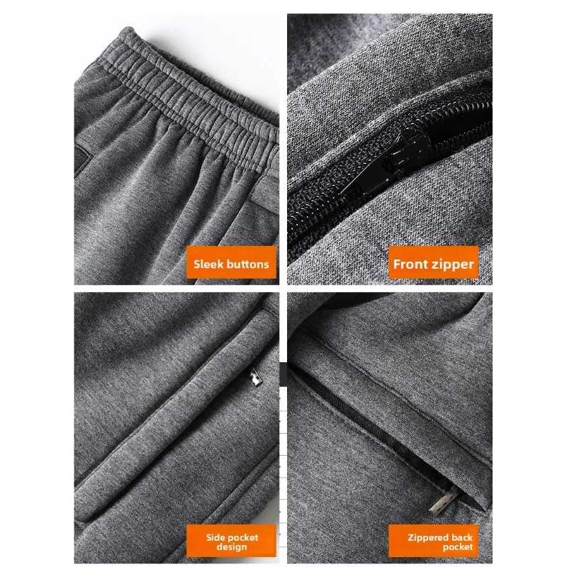 الشتاء لامب الصوف السراويل الرجال الحرارية الدافئة بنطال رياضي المسنين الجد في الهواء الطلق سميكة القطن صوف مبطن ملابس كاجوال