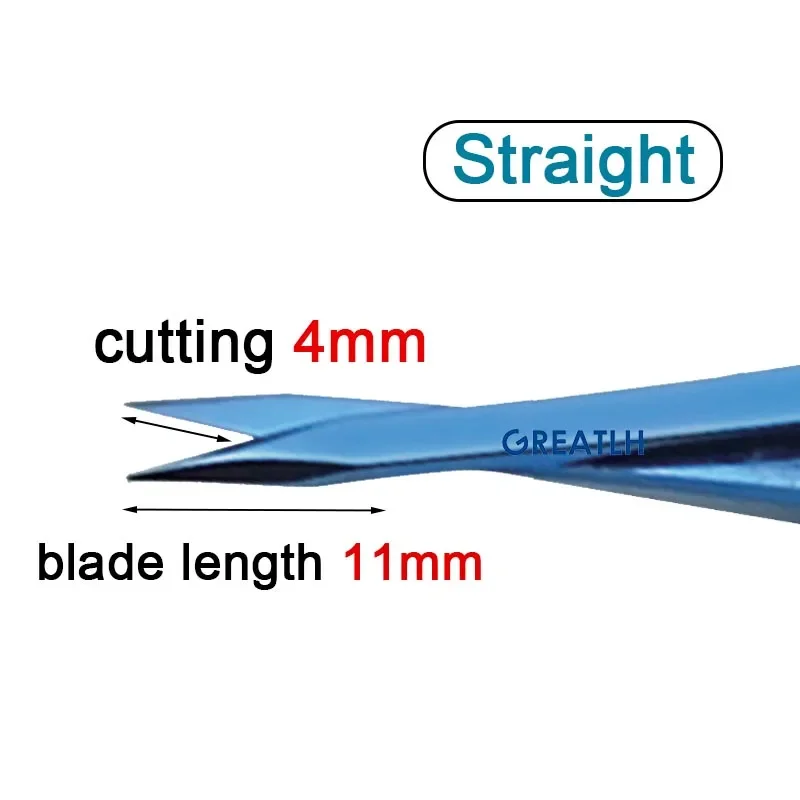 Titanium Alloy Iris Scissors 90mm Long Micro Eyelid Scissors Ophthalmic Instrument Eyelid Tool Autoclavable