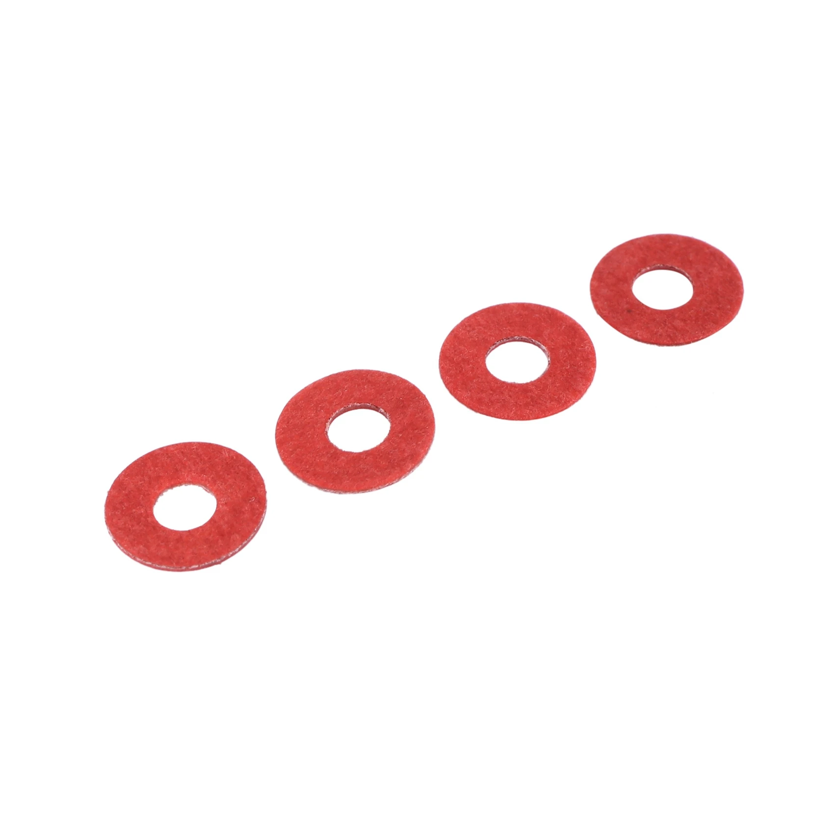 DT17 1000Pcs Red Motherboard Screw Insulating Fiber Washers 8mm OD 3mm ID for PCB Circuit Board