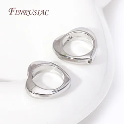 10/20Pcs Silver Plated Heart Shape Frame For Beads Spacer Connectors Through Hole Bead Frame Ring DIY Jewelry Making Supplies