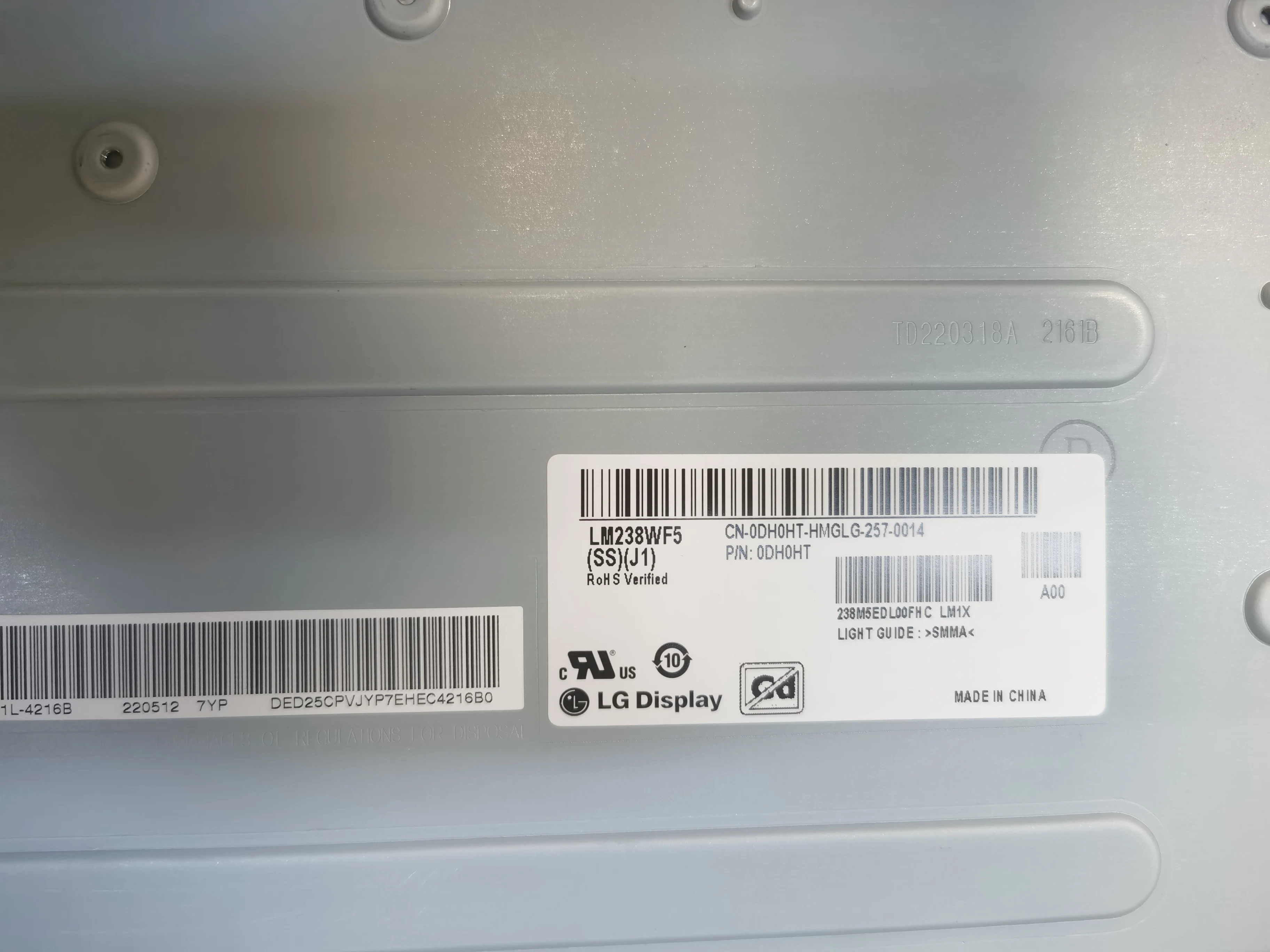 Original 23.8-inch  IPS Panel LCD Screen LM238WF5 SSJ1 LM238WF5-SSJ1 LM238WF5-(SSJ1)