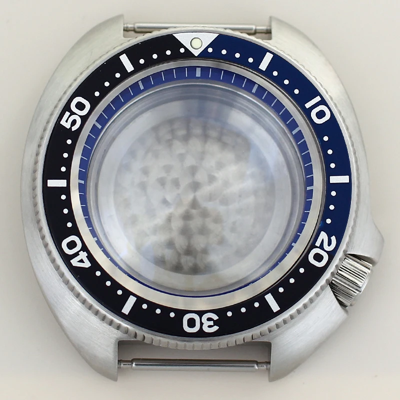 44mm Watch Case NH35 Sapphire For NH34 NH35 NH36 4R NH70 Automatic Movement Watch Accessory Unidirectional Bezel Mod Tuna Mouth