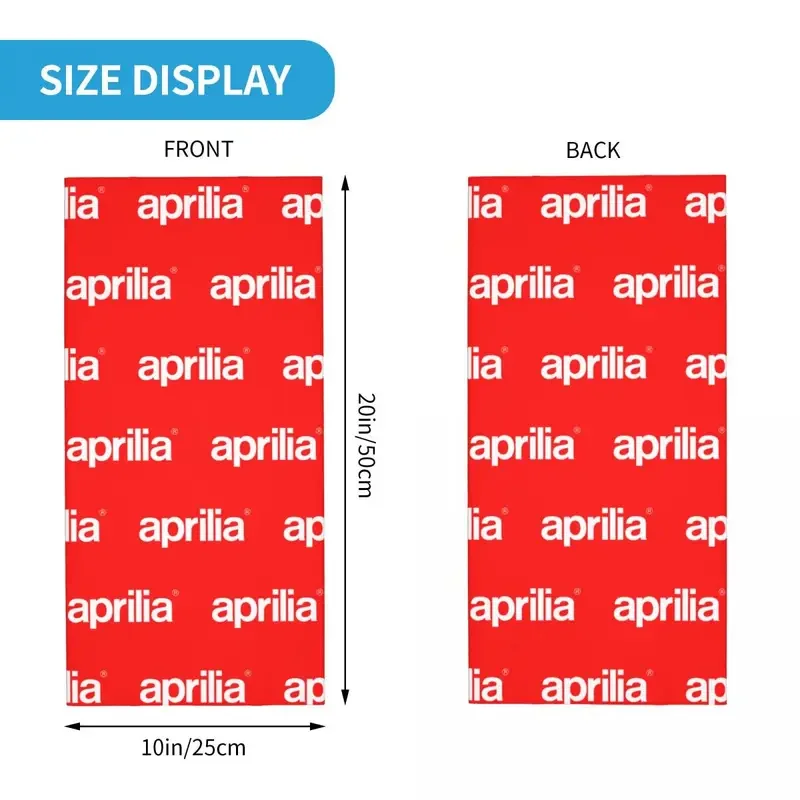 ابريليا سباق الدراجات النارية وشاح الوجه ، فريق سباق الدراجات النارية باندانا ، غطاء الرقبة بالاكلافا ، أغطية الرأس متعددة الاستخدام ، الصيد ، قابل للغسل ، الكبار